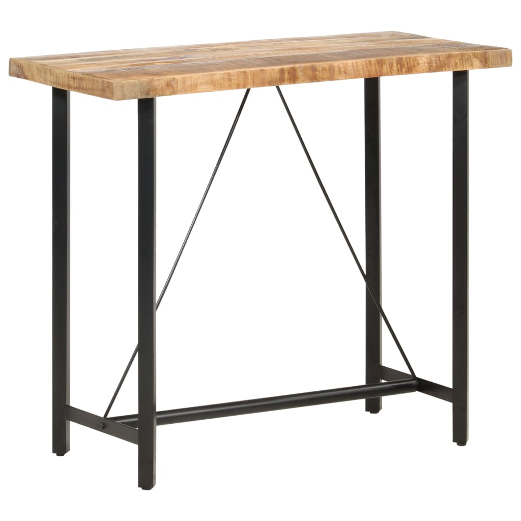 Table de bar 120x58x107 cm Bois de manguier brut - XIOS