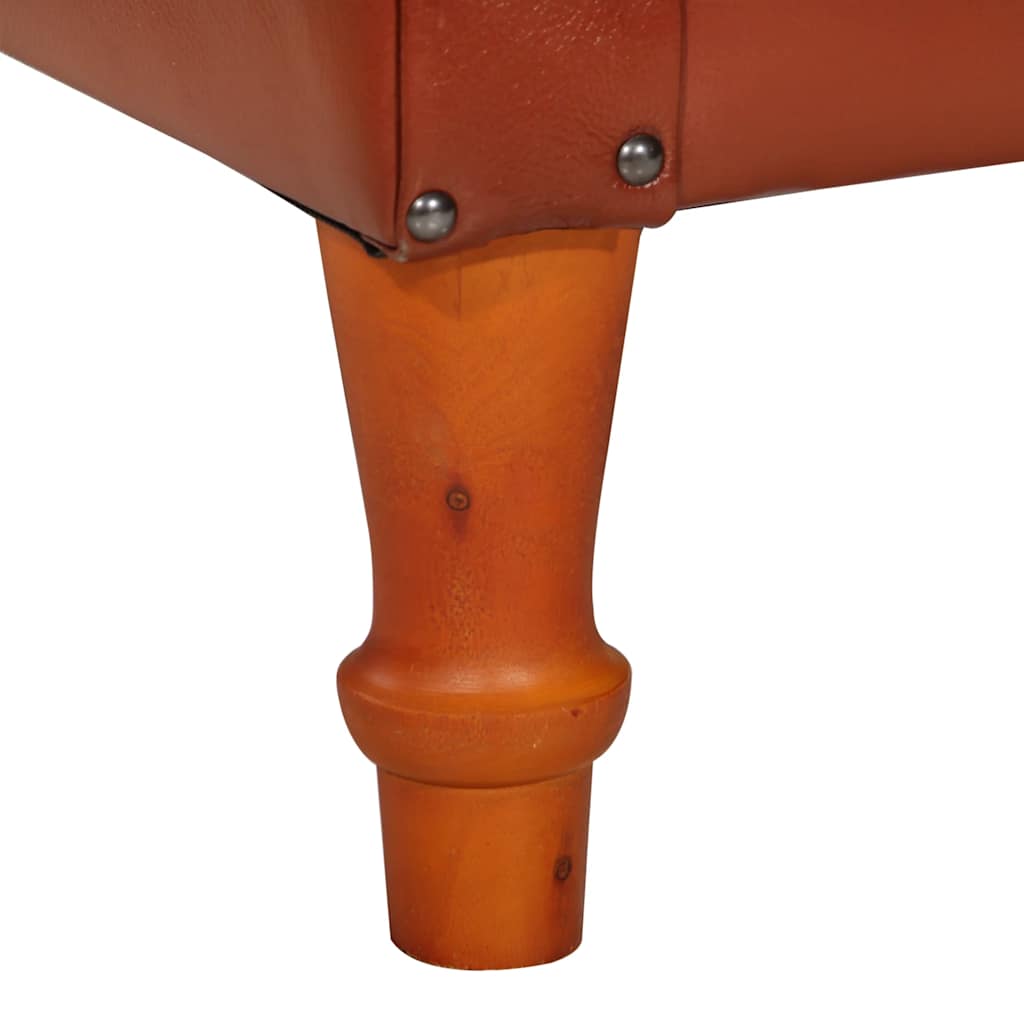 Chaise cabriolet marron Cuir véritable de chèvre - XIOS