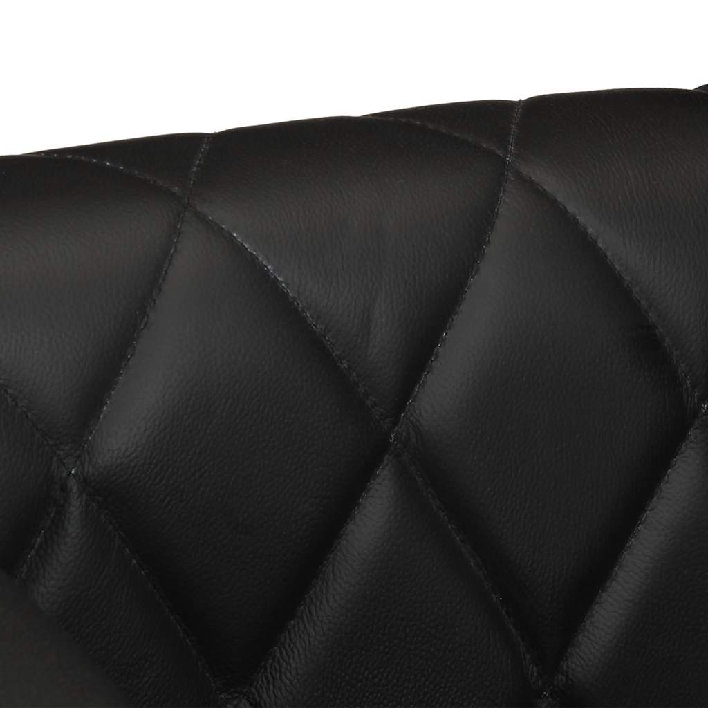 Chaise cabriolet Noir Cuir véritable de chèvre - XIOS