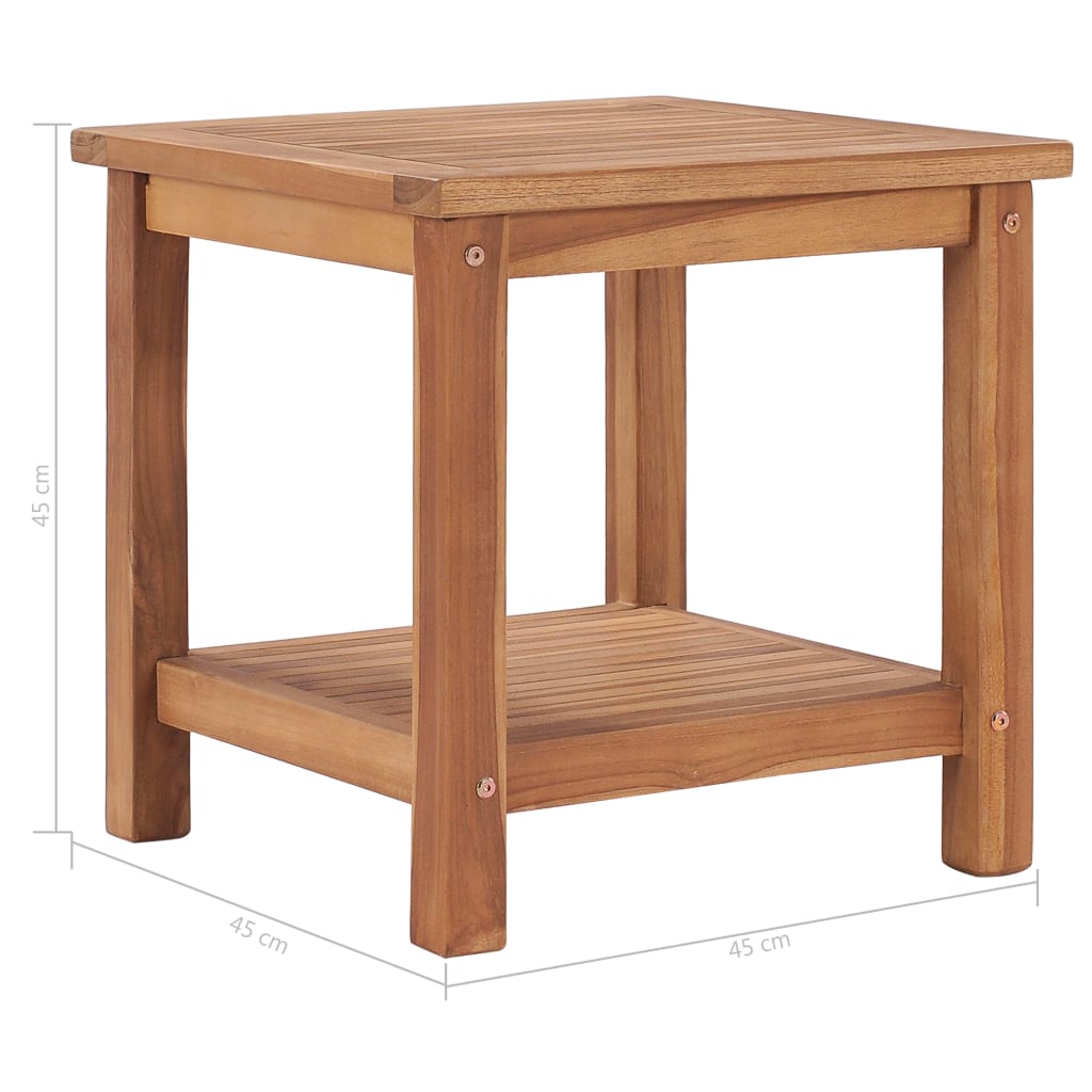 Table basse 45x45x45 cm Bois de teck solide