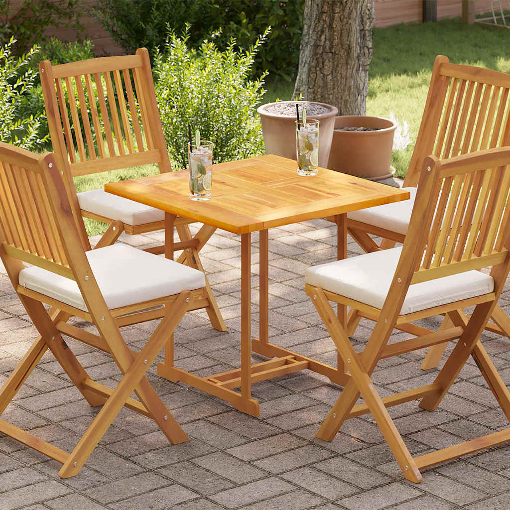 Dessus de table Bois de teck solide 70x70x2,5 cm - XIOS