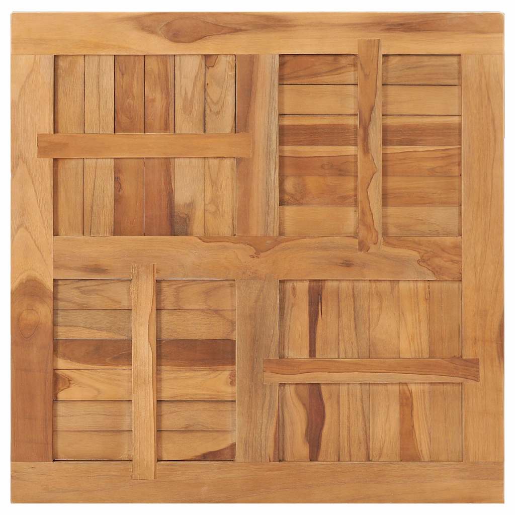 Dessus de table Bois de teck solide Carré 80x80x2,5 cm - XIOS