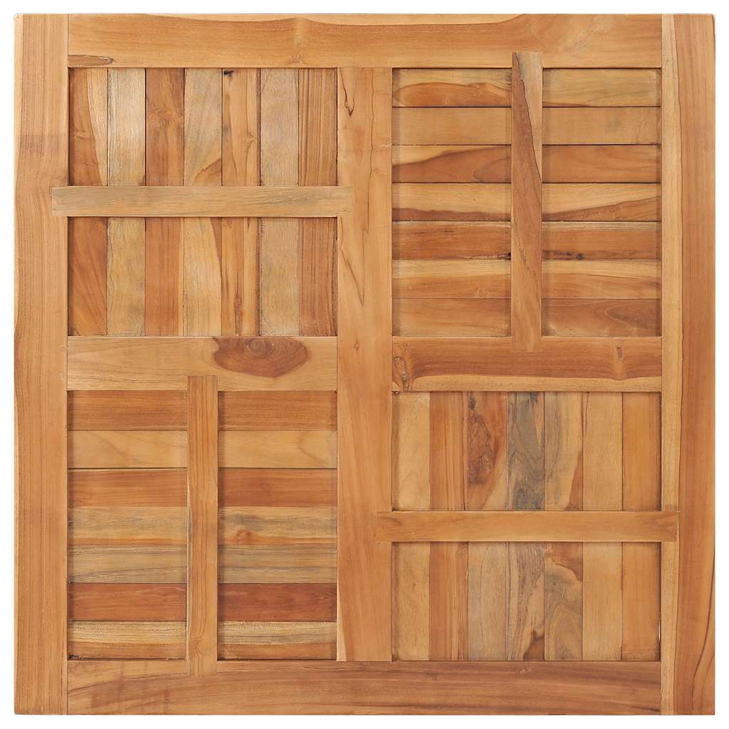Dessus de table Bois de teck solide Carré 90x90x2,5 cm - XIOS