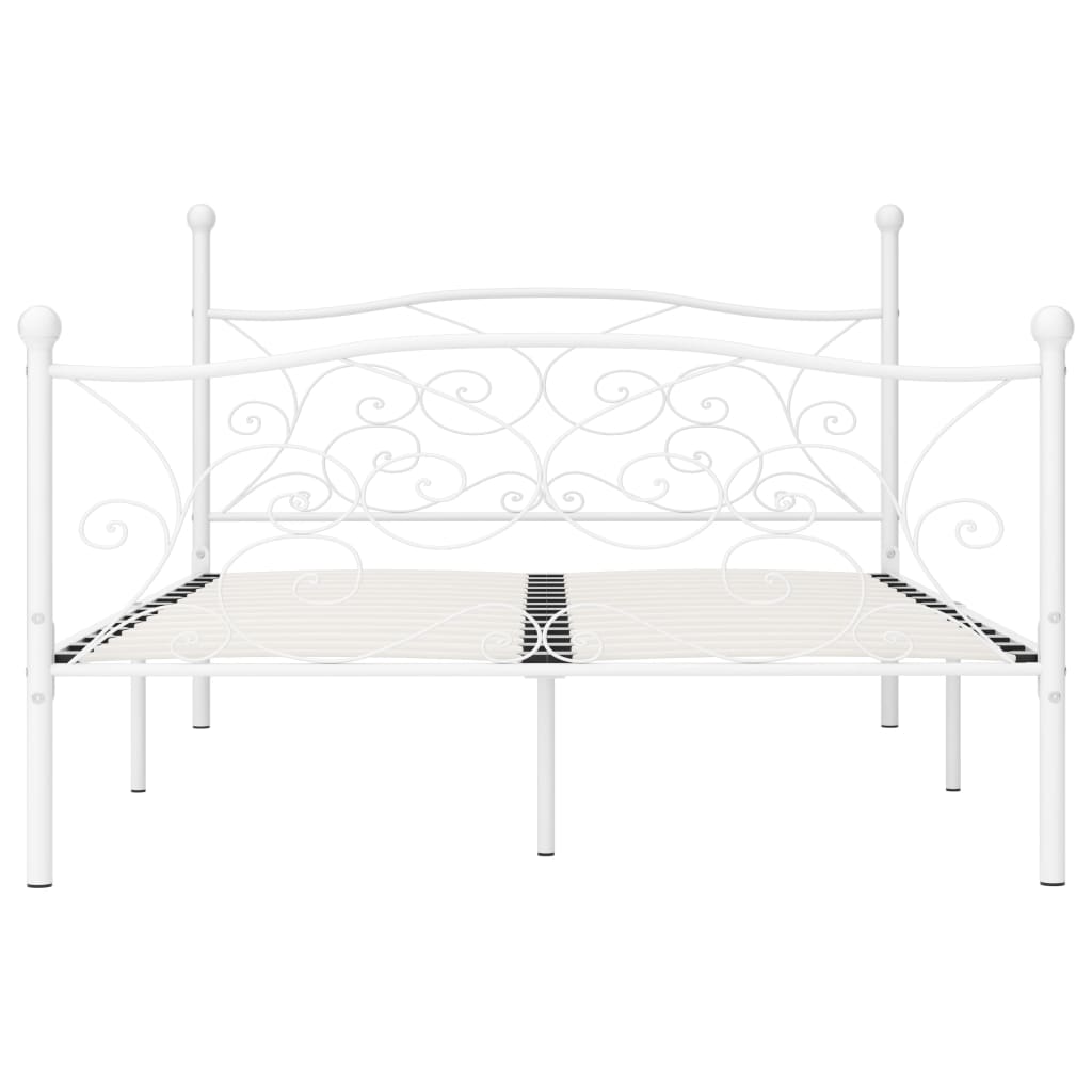 Cadre de lit sans matelas avec sommier à lattes métal 120x200cm - XIOS