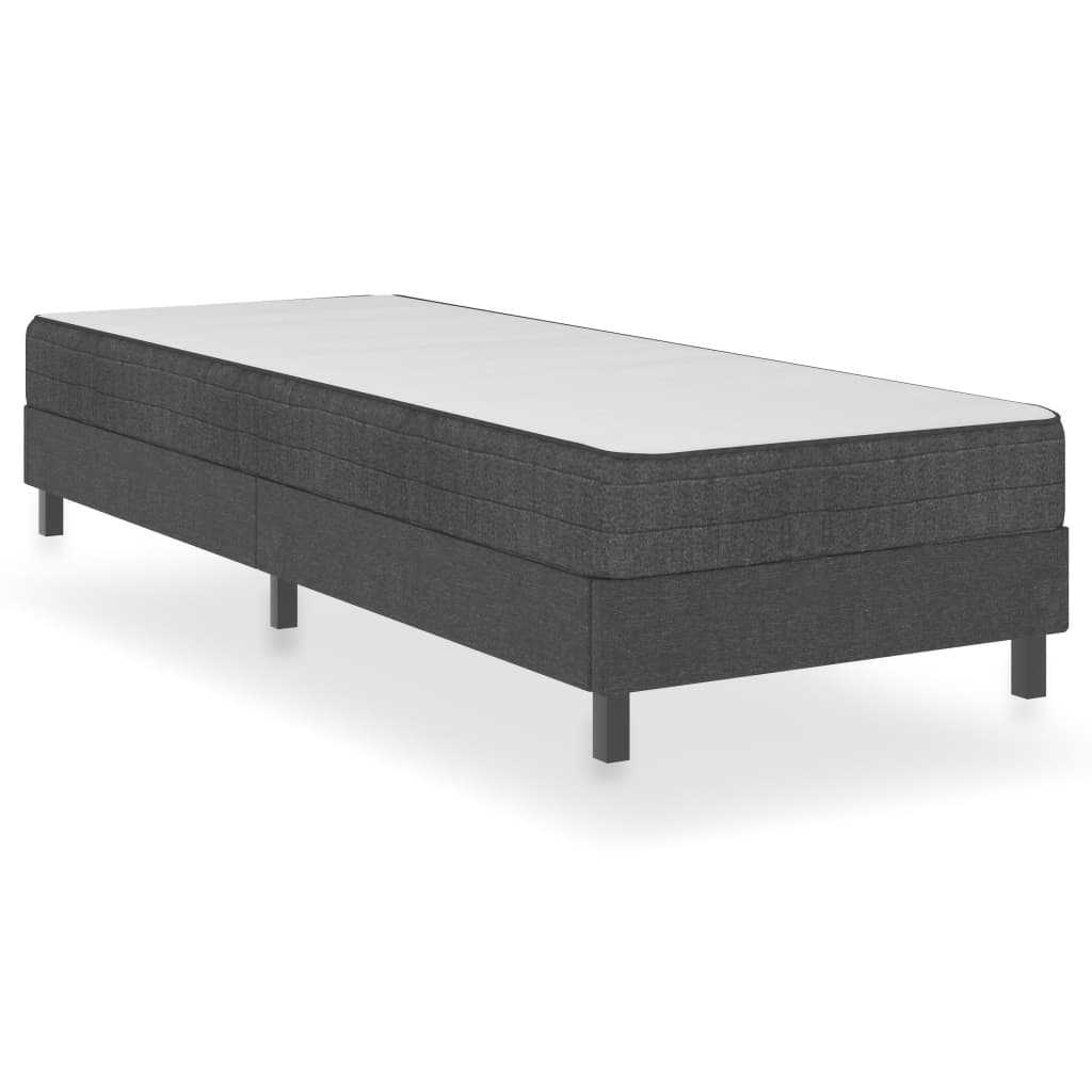 Sommier à lattes de lit sans matelas gris tissu 100x200 cm - XIOS