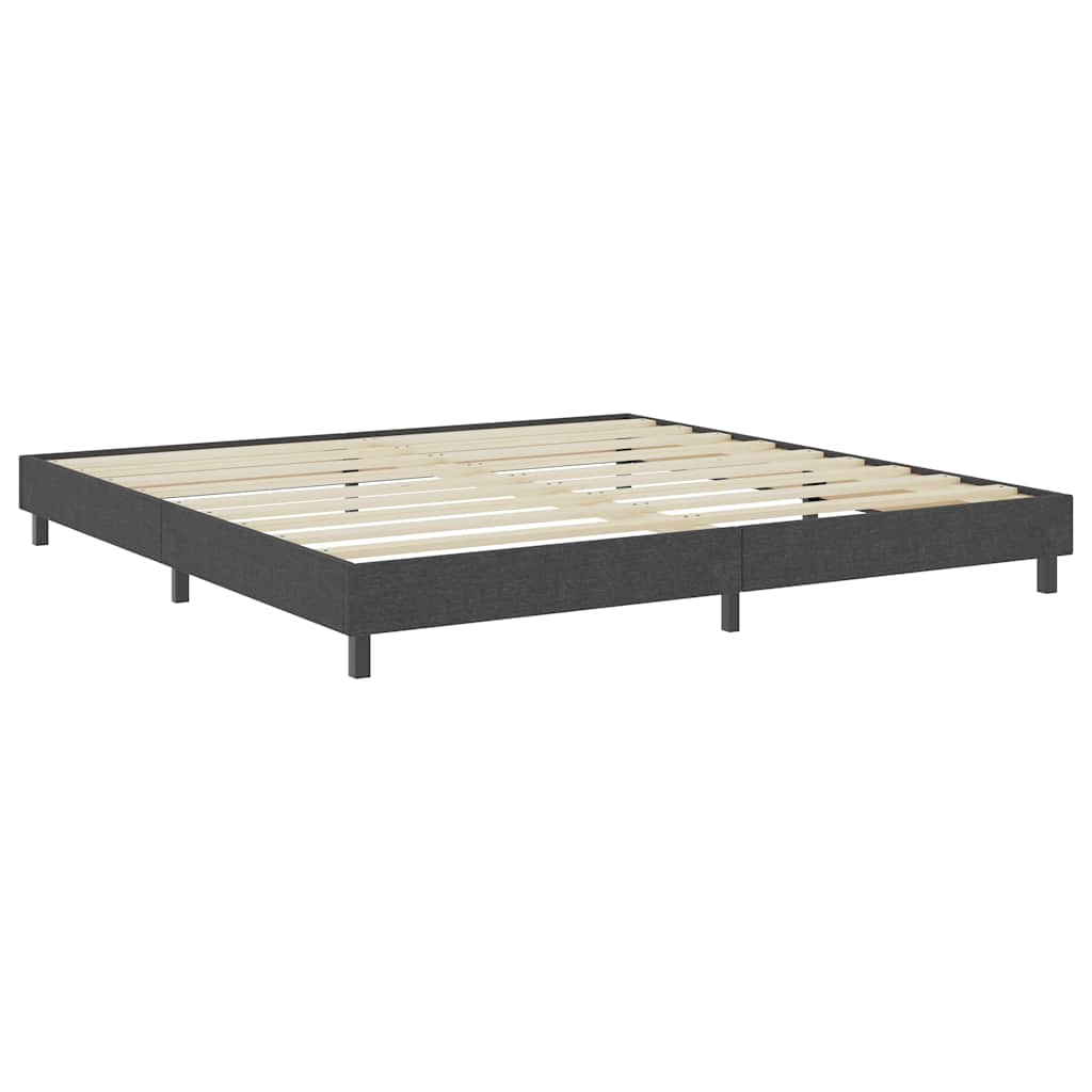 Sommier à lattes de lit sans matelas gris tissu 200x200 cm - XIOS