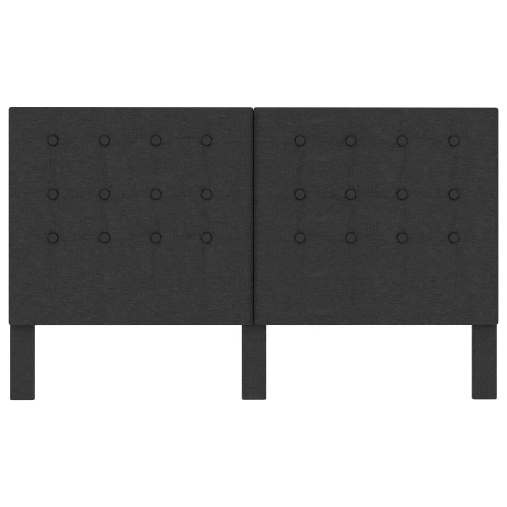 Tête de lit touffetée Gris foncé Tissu 160x200 cm - XIOS