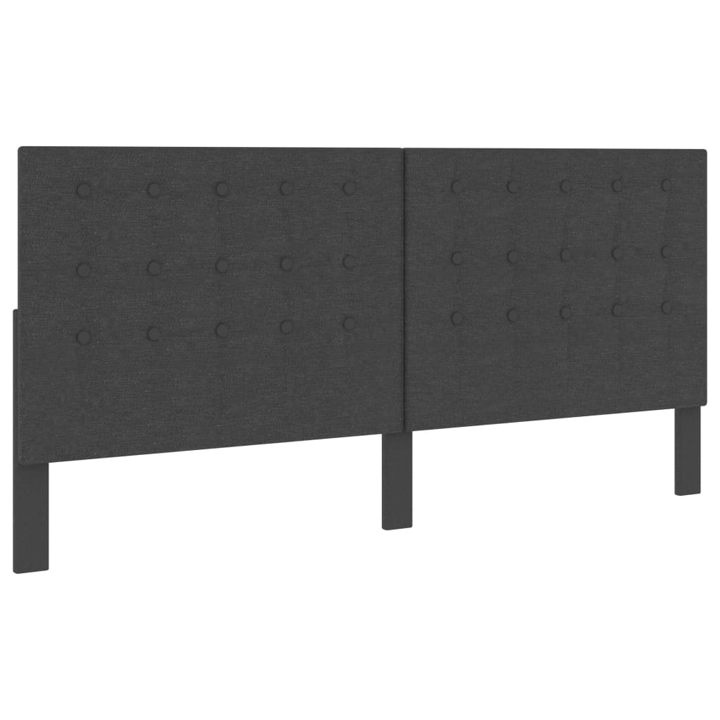 Tête de lit touffetée Gris foncé Tissu 200x200 cm - XIOS
