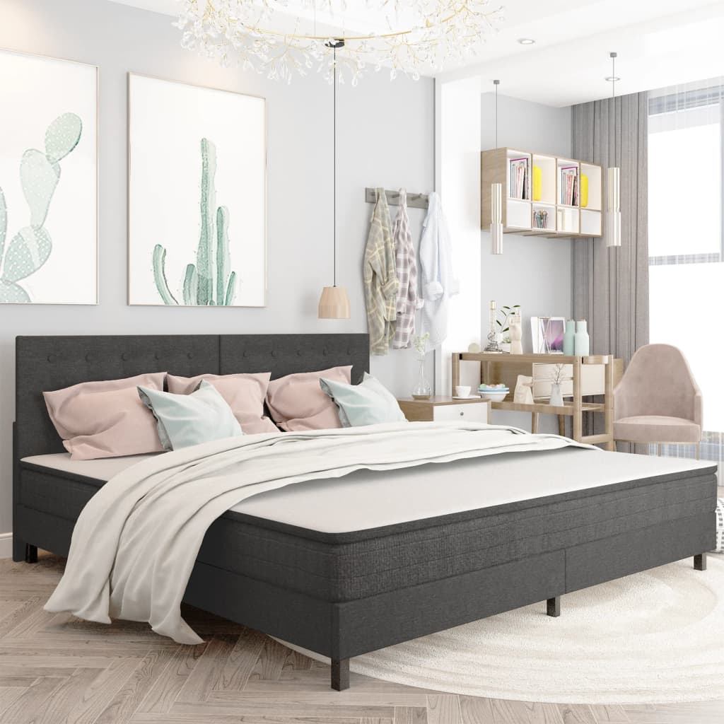 Tête de lit touffetée Gris foncé Tissu 200x200 cm - XIOS