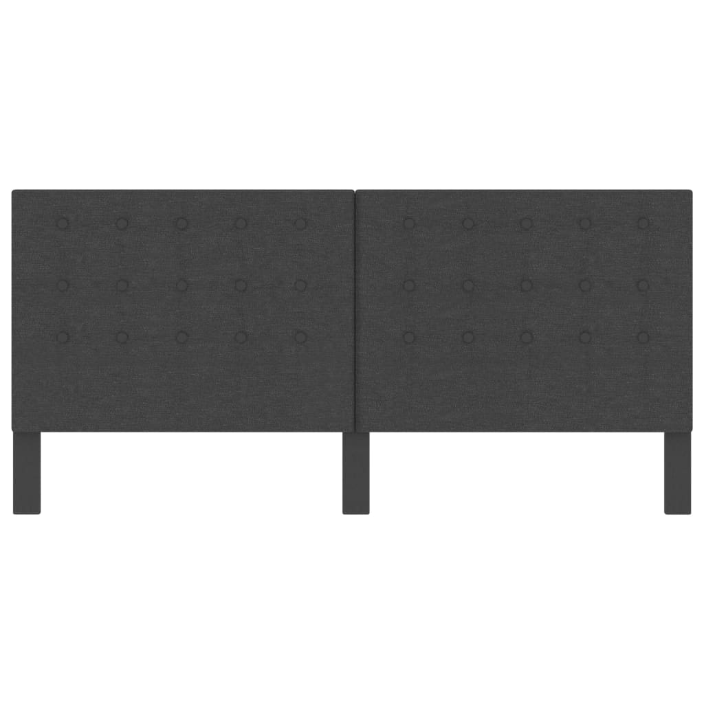 Tête de lit touffetée Gris foncé Tissu 200x200 cm - XIOS