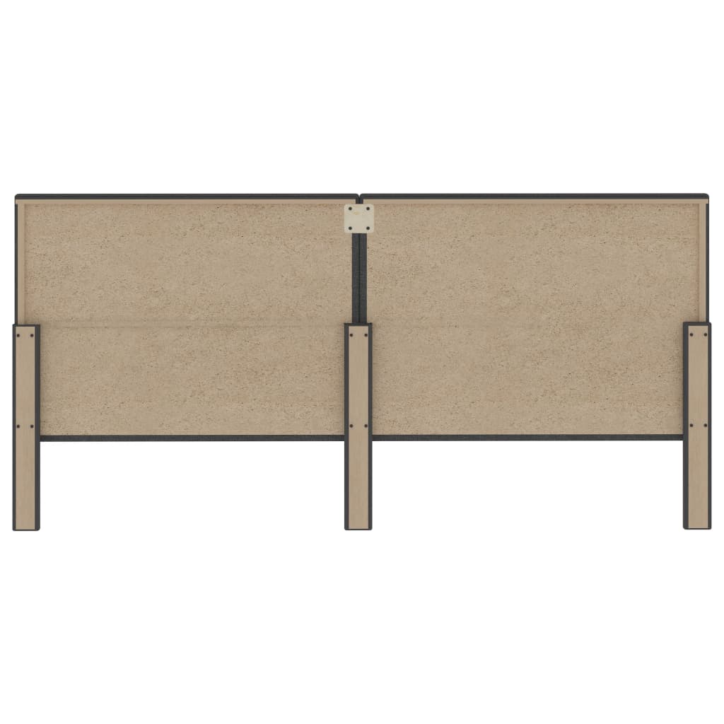Tête de lit touffetée Gris foncé Tissu 200x200 cm - XIOS