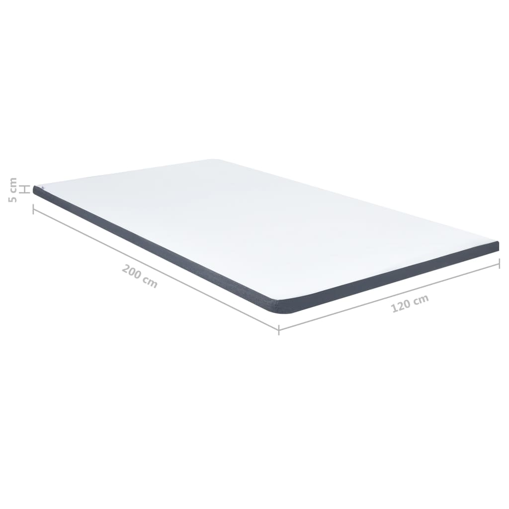 Surmatelas de sommier tapissier 200x120x5 cm mi-doux - XIOS