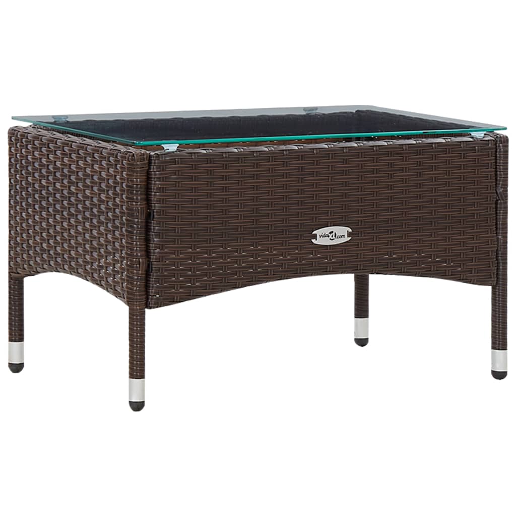 Salon de jardin 5 pcs avec coussins Résine tressée Marron - XIOS