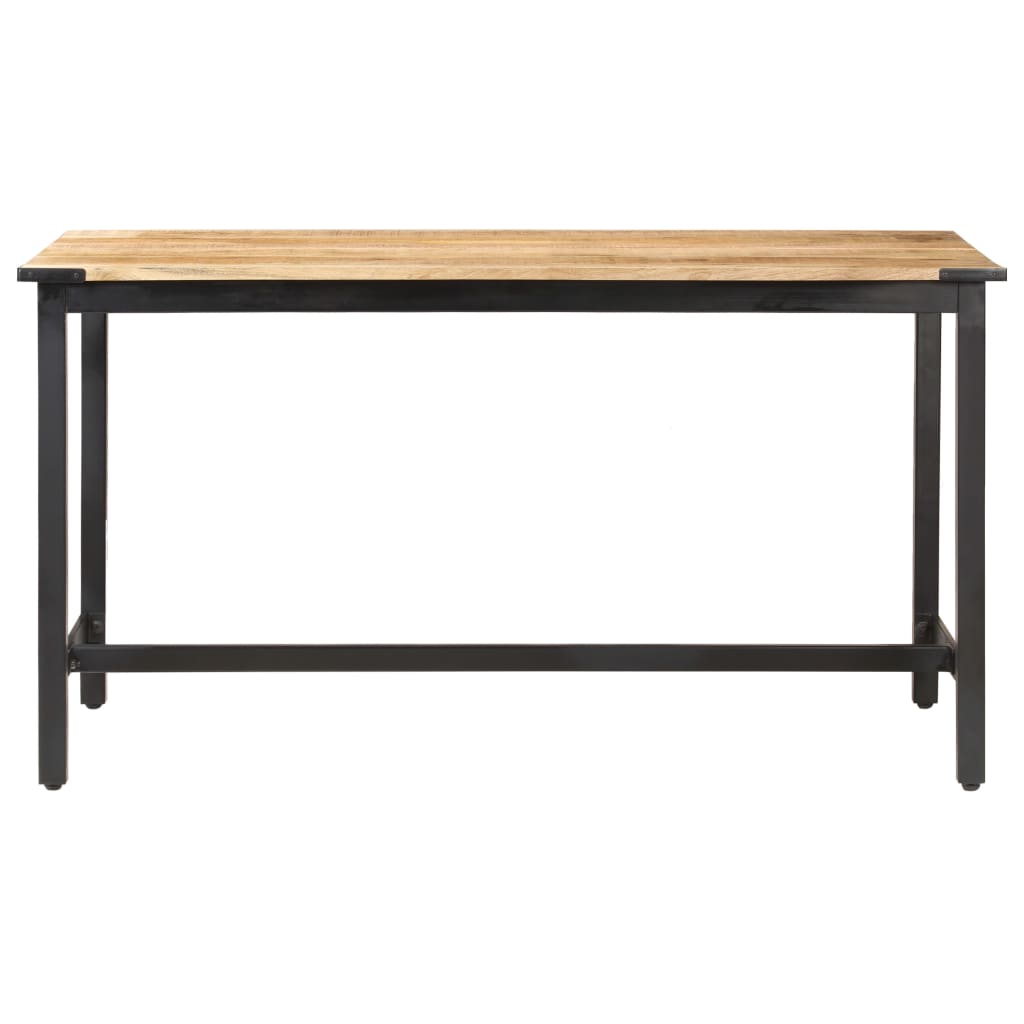 Table à manger 140x70x76 cm Bois de manguier brut massif - XIOS