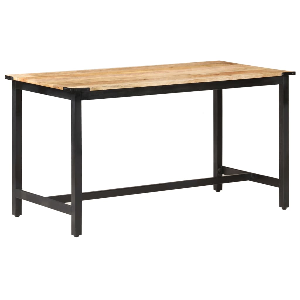 Table à manger 140x70x76 cm Bois de manguier brut massif - XIOS