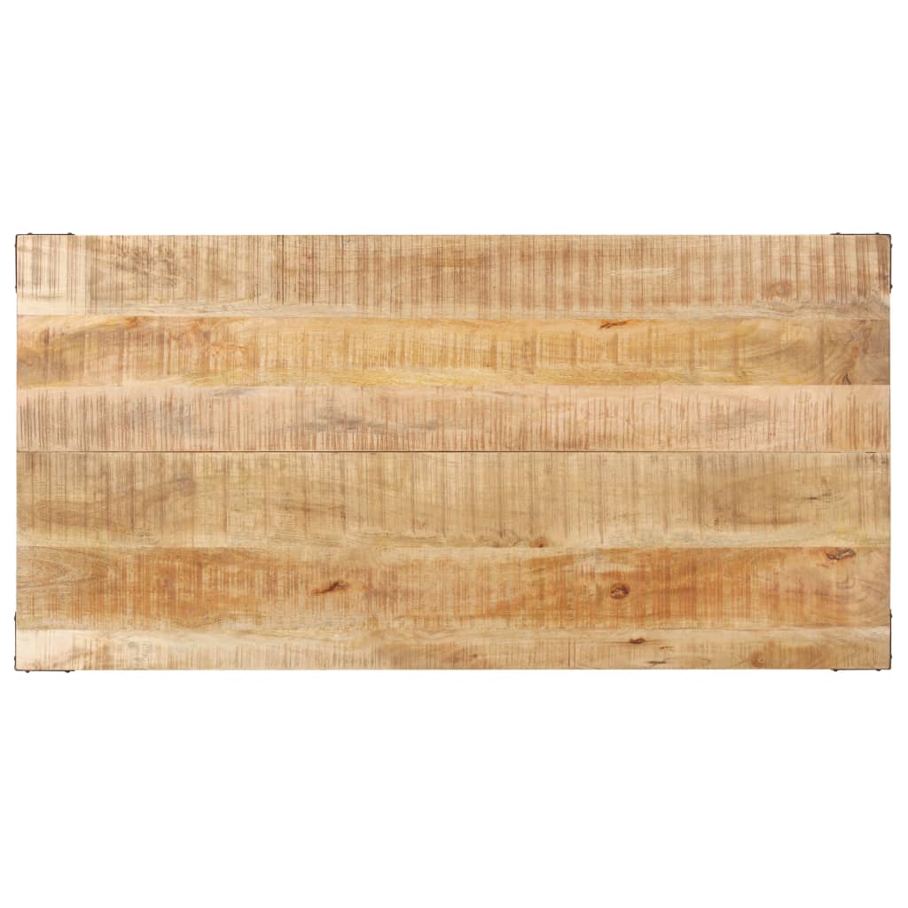 Table à manger 140x70x76 cm Bois de manguier brut massif - XIOS