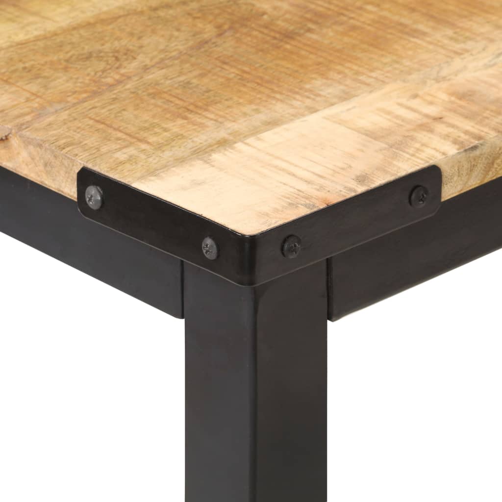 Table à manger 140x70x76 cm Bois de manguier brut massif - XIOS