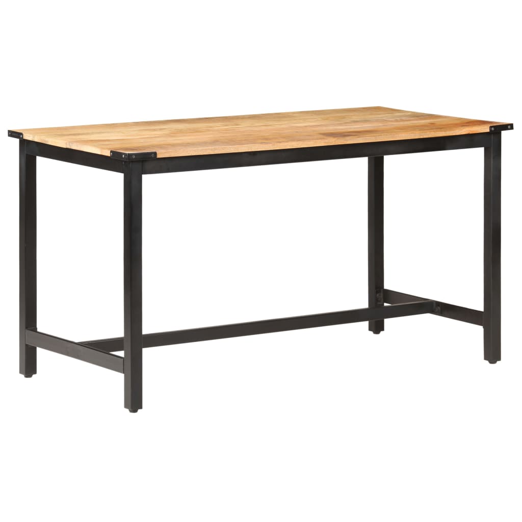 Table à manger 140x70x76 cm Bois de manguier brut massif - XIOS
