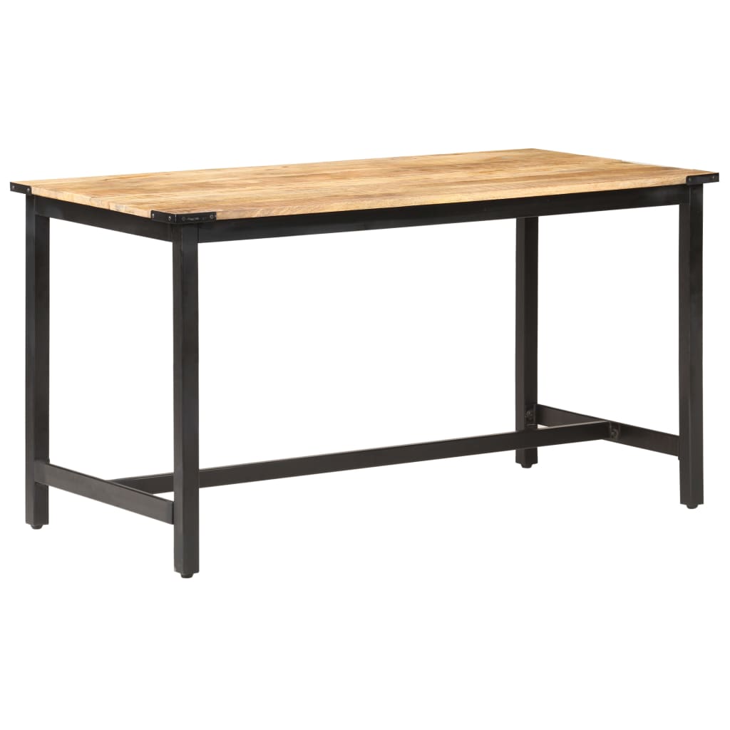Table à manger 140x70x76 cm Bois de manguier brut massif - XIOS