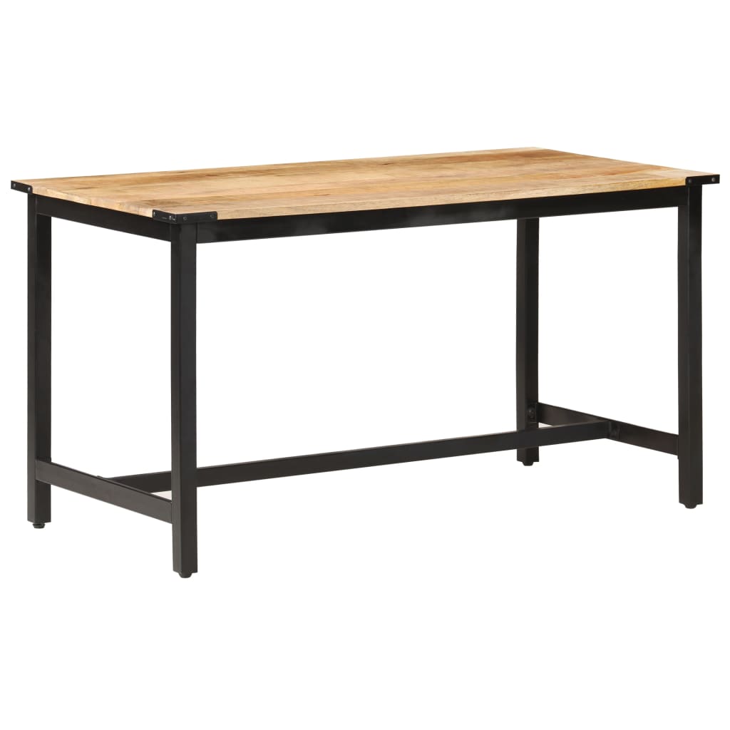 Table à manger 140x70x76 cm Bois de manguier brut massif - XIOS