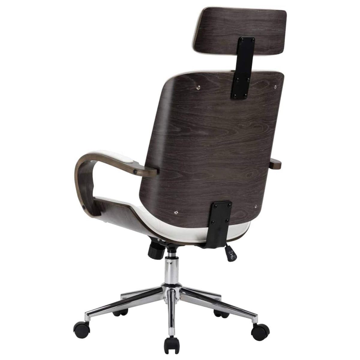 Chaises de bureau pivotantes avec appui-tête 2 pc Simili cuir
