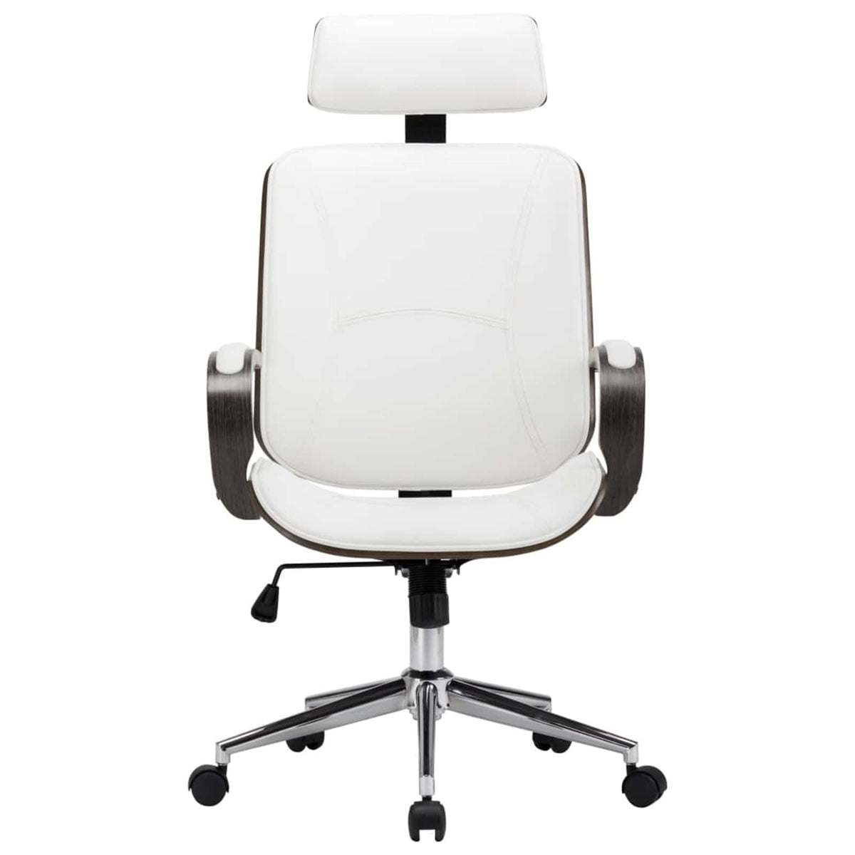 Chaises de bureau pivotantes avec appui-tête 2 pc Simili cuir