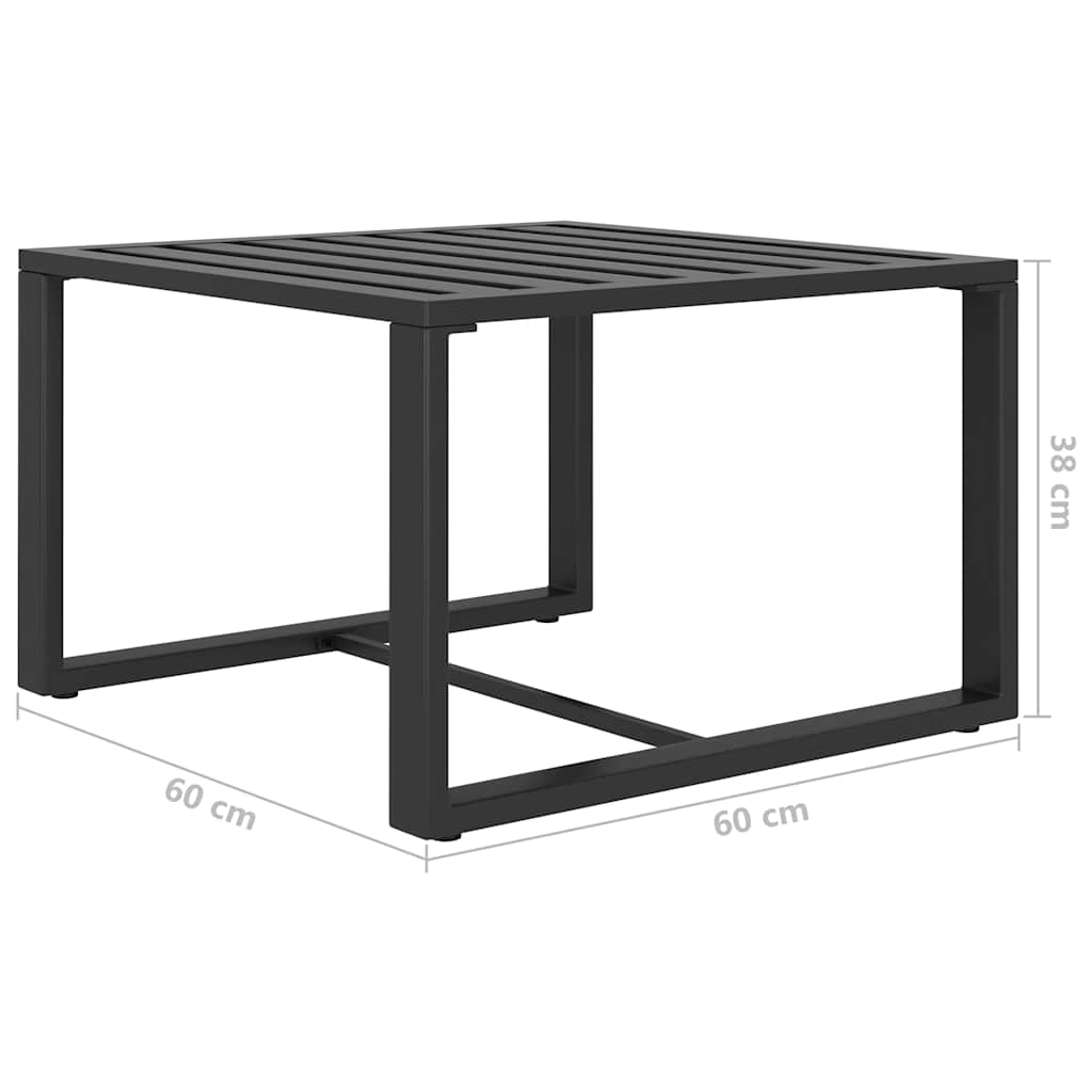 Salon de jardin 6 pcs avec coussins Aluminium Anthracite - XIOS