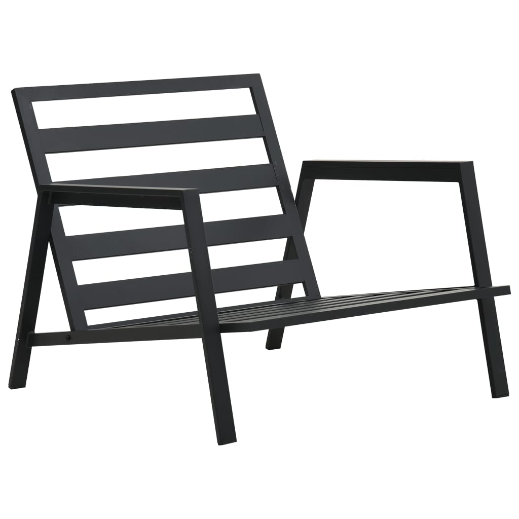 Salon de jardin 5 pcs avec coussins Aluminium Gris foncé - XIOS