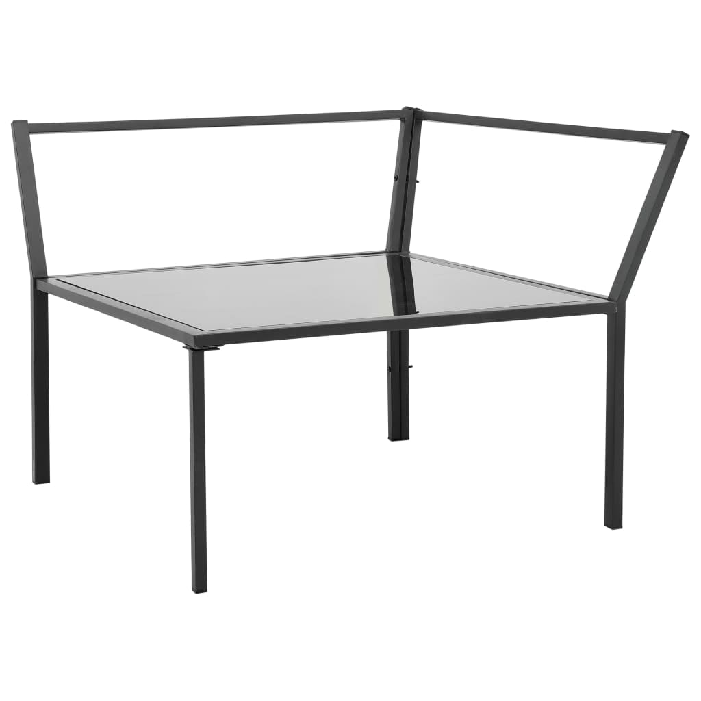 Salon de jardin 5 pcs avec coussins Aluminium Gris foncé - XIOS