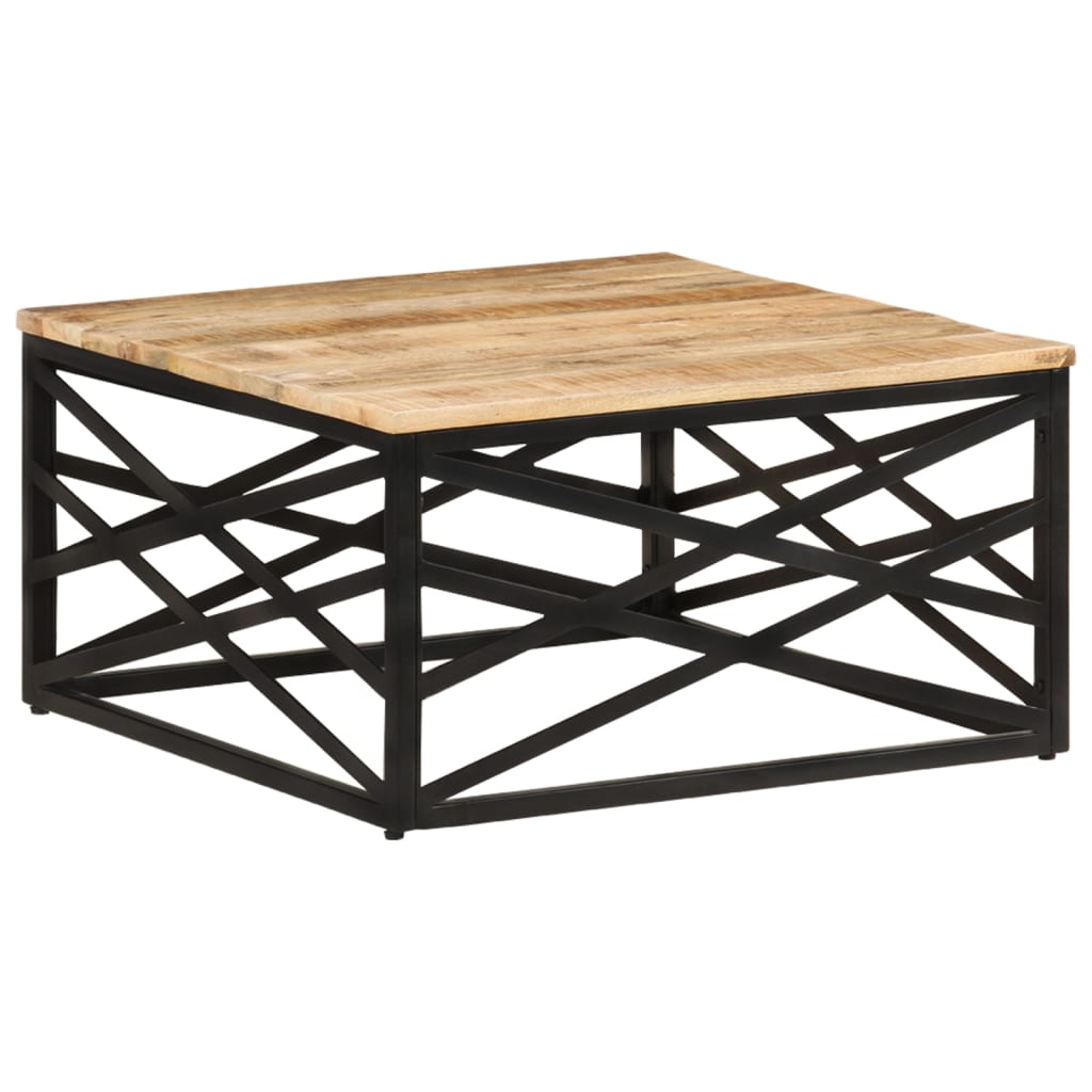 Table basse 68x68x35 cm Bois de manguier massif - XIOS