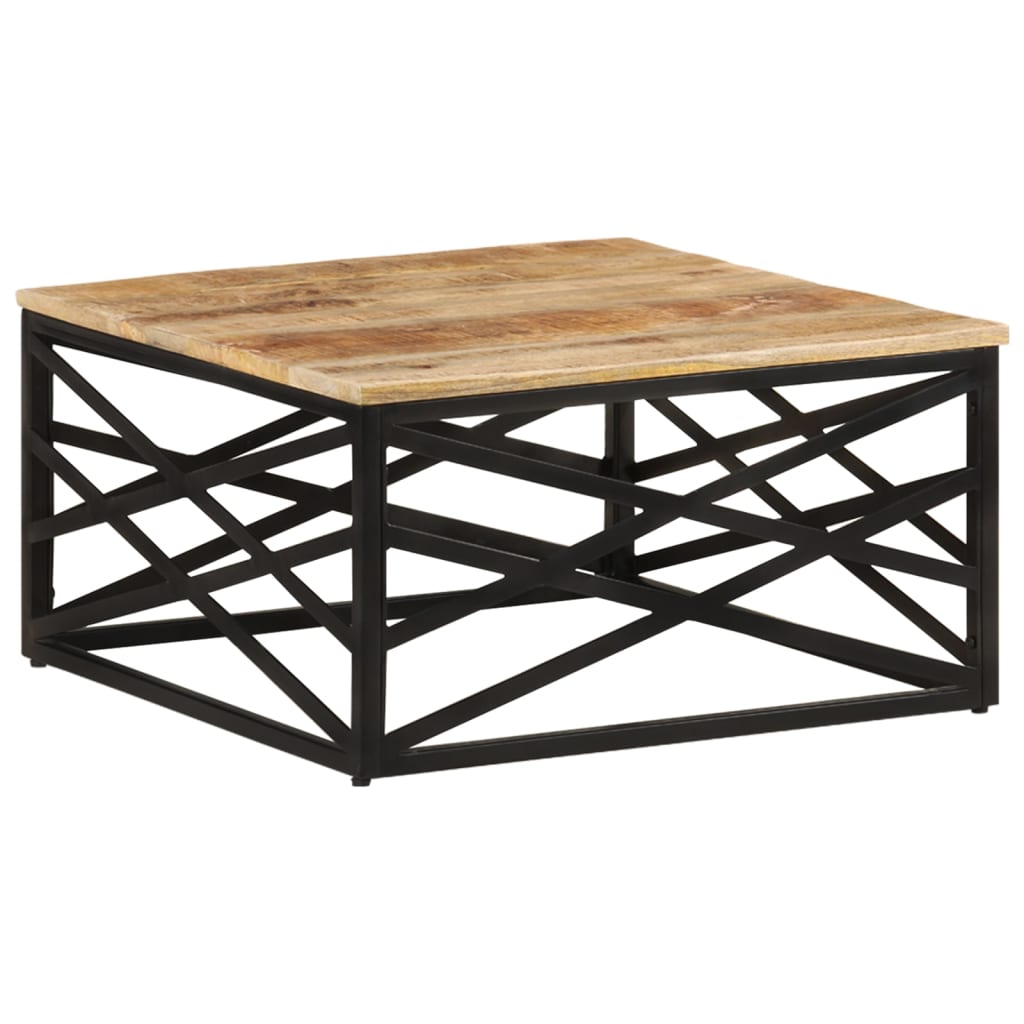 Table basse 68x68x35 cm Bois de manguier massif - XIOS