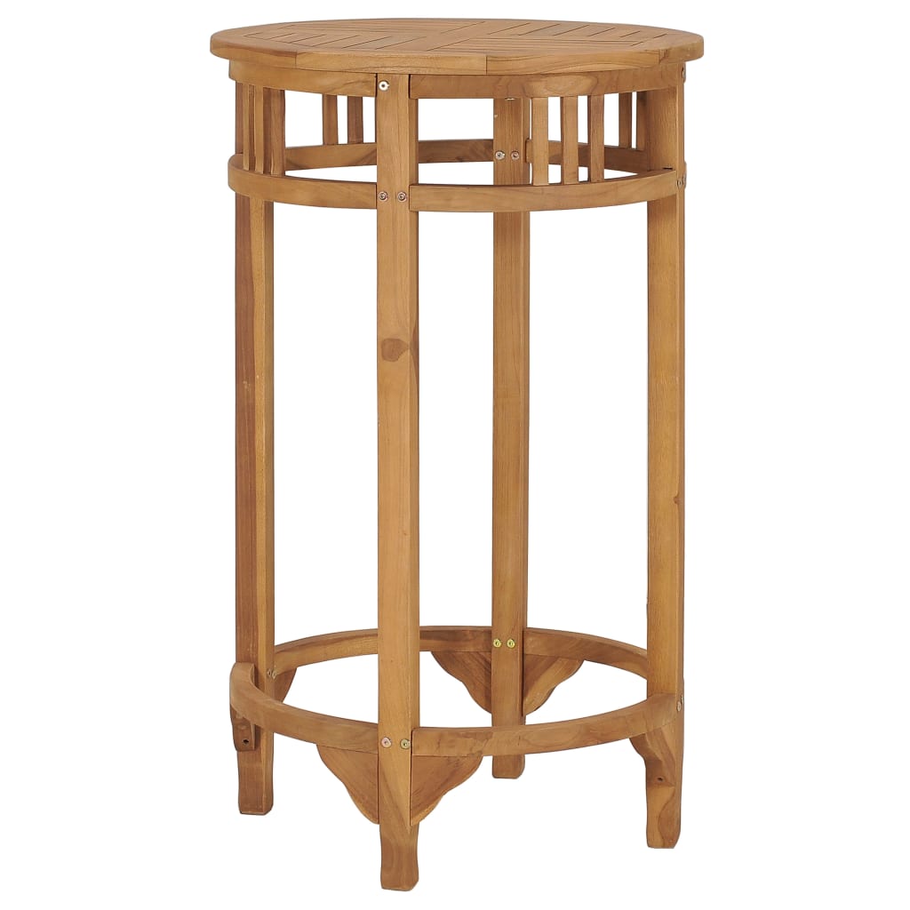 Table de bar Ø 60 cm Bois de teck solide - XIOS