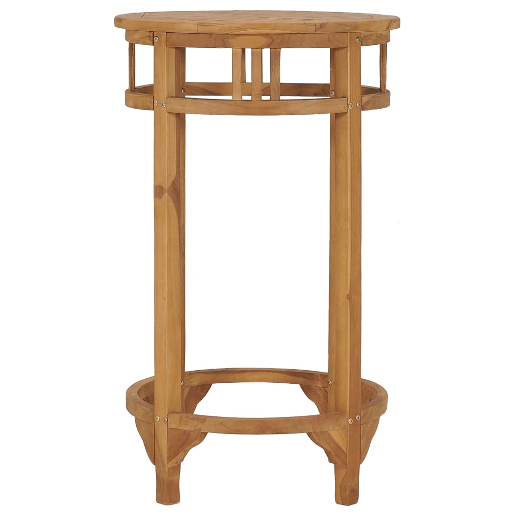 Table de bar Ø 60 cm Bois de teck solide - XIOS