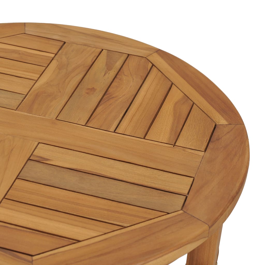 Table de bar Ø 60 cm Bois de teck solide - XIOS