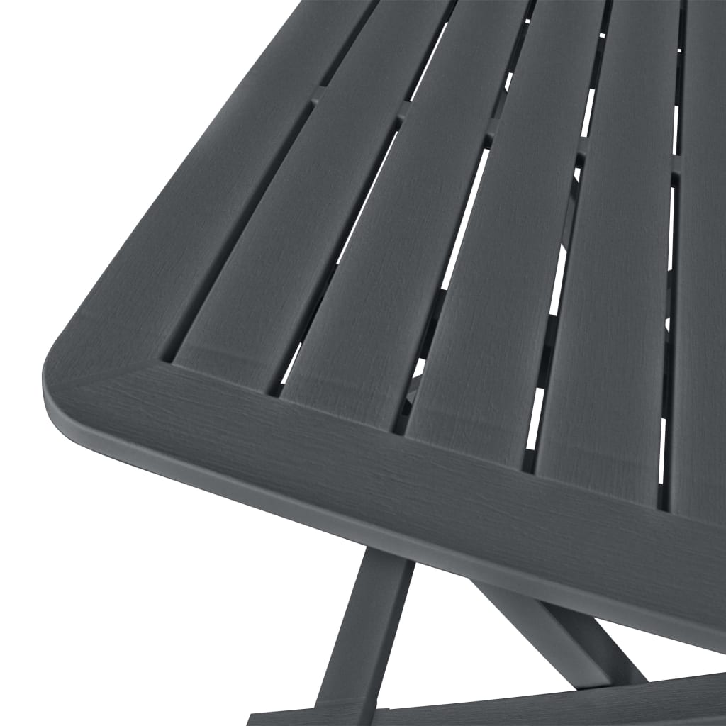 Ensemble de bistro pliable 3 pcs Plastique Anthracite - XIOS