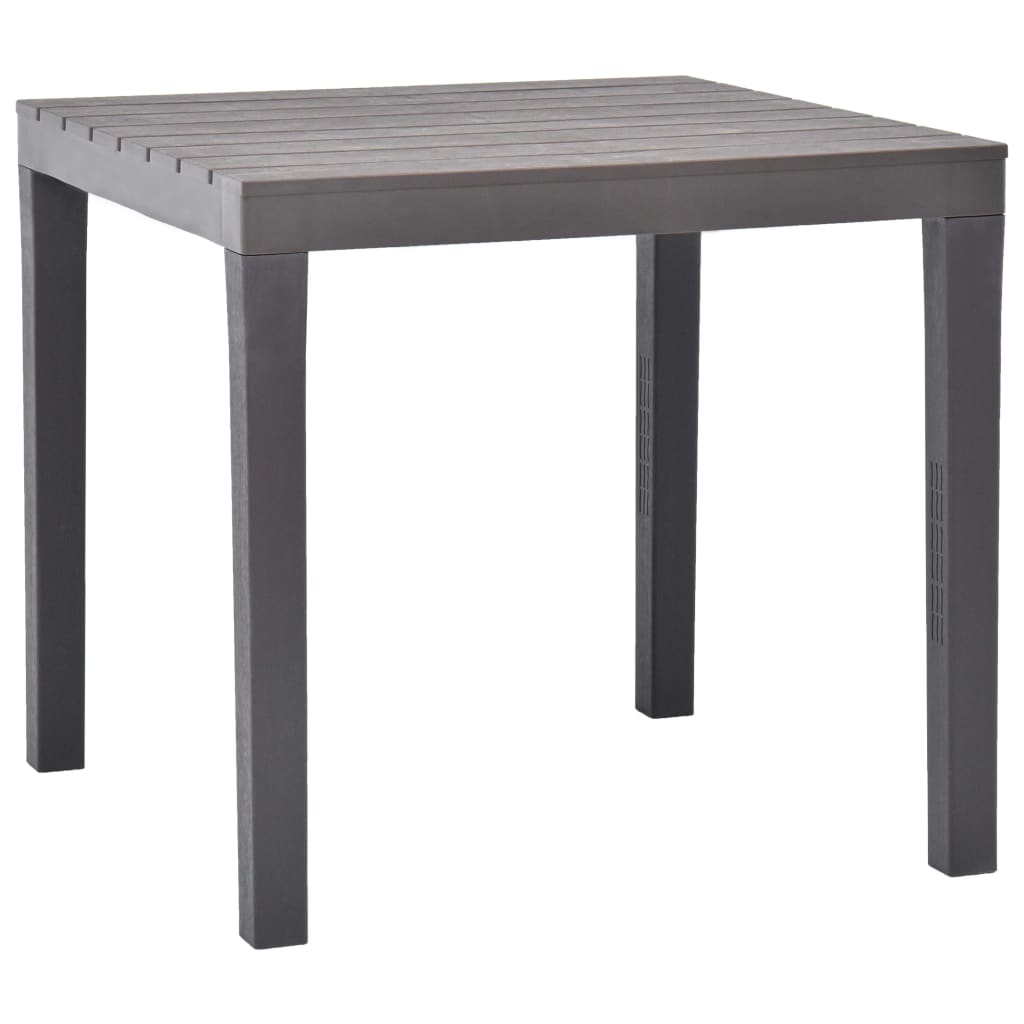 Table de jardin avec 2 bancs Plastique Marron Salons de jardin vidaXL