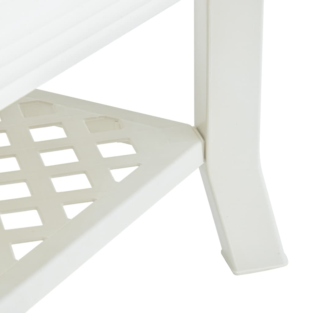 Table basse Blanc 90x60x46 cm Plastique - XIOS