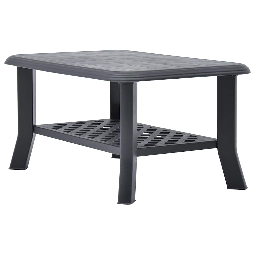 Table basse Anthracite 90x60x46 cm Plastique - XIOS