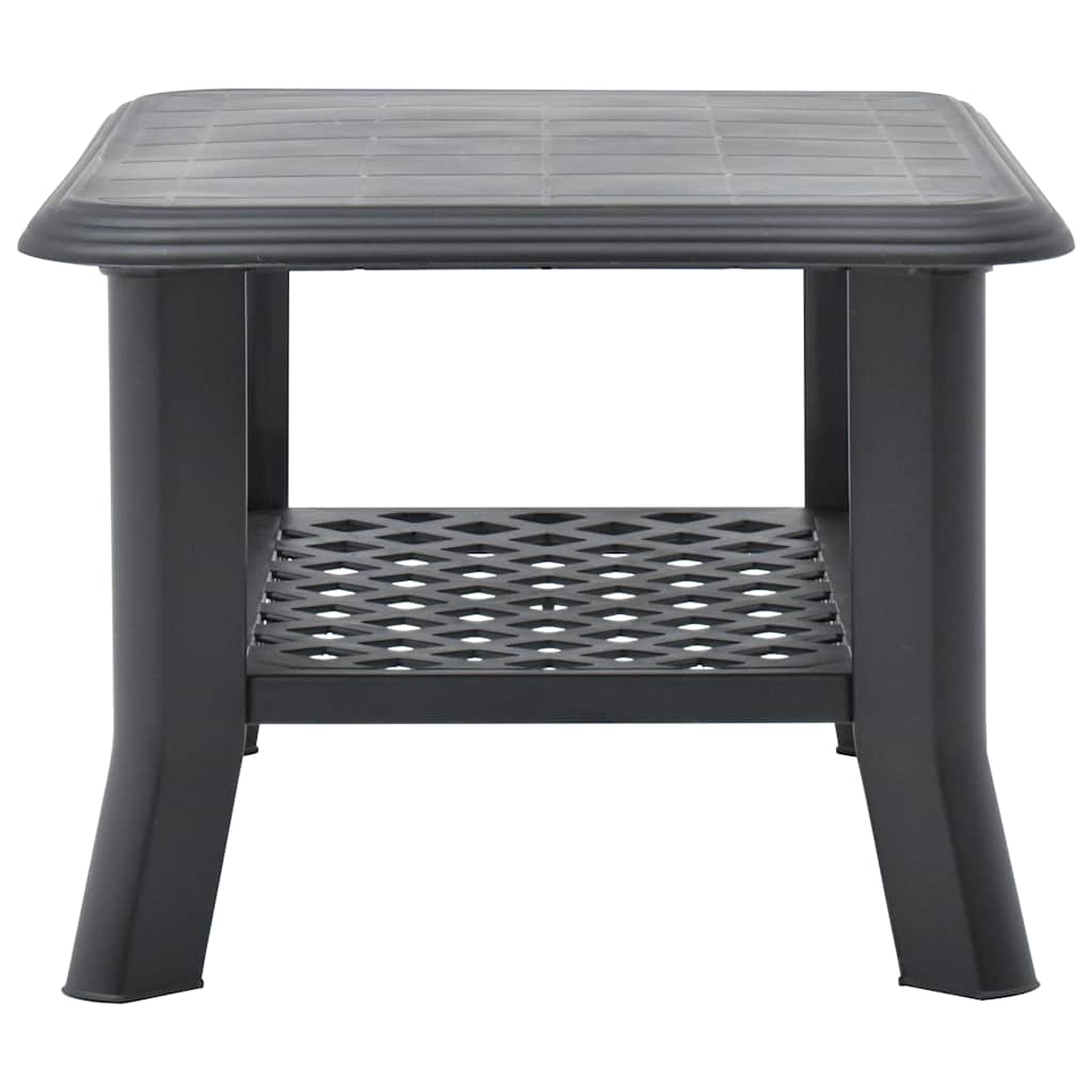 Table basse Anthracite 90x60x46 cm Plastique - XIOS