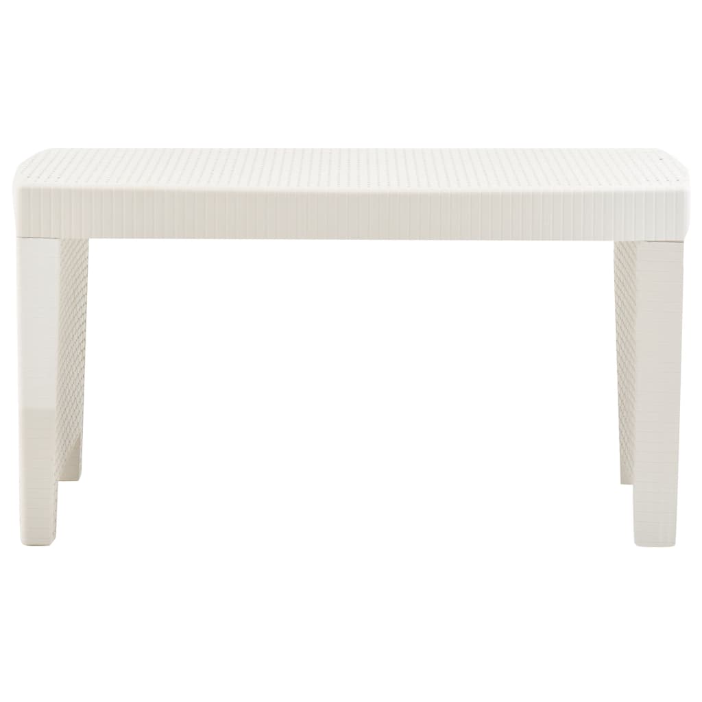 Salon de jardin 3 pcs Plastique Blanc Salons de jardin vidaXL