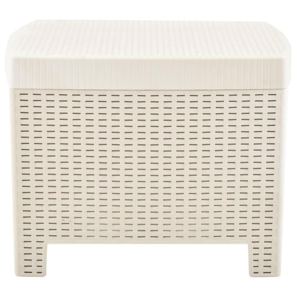 Salon de jardin 3 pcs Plastique Blanc Salons de jardin vidaXL