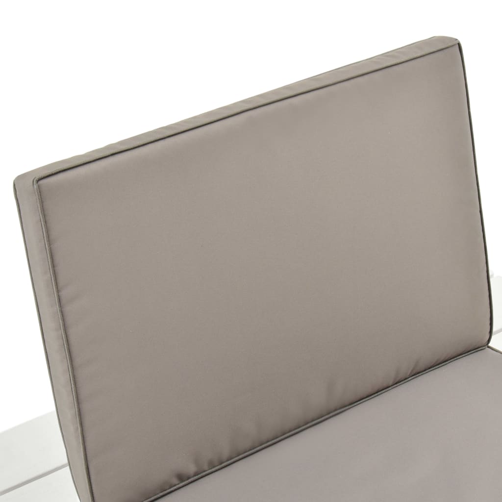 Chaise de salon de jardin avec coussin Plastique Blanc Chaises de jardin vidaXL
