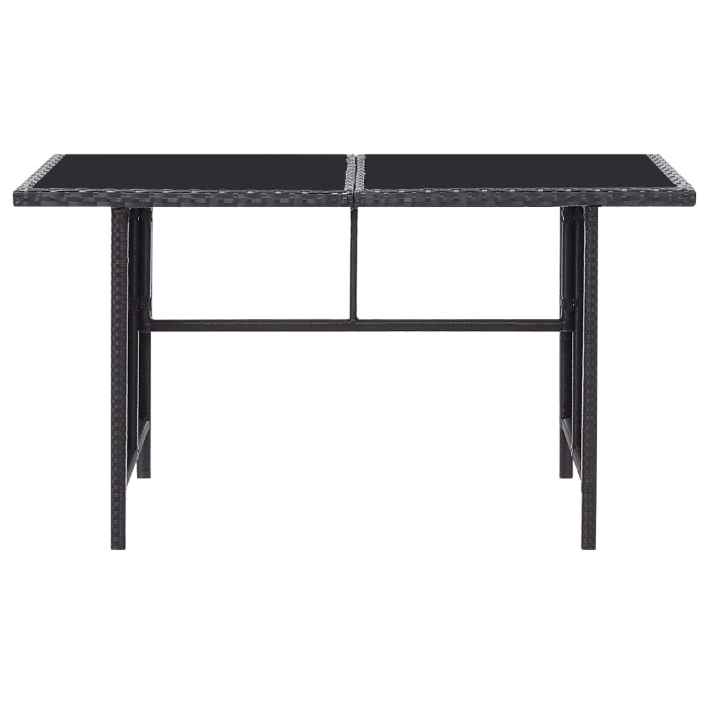 Salon de jardin 6 pcs avec coussins Résine tressée Noir - XIOS