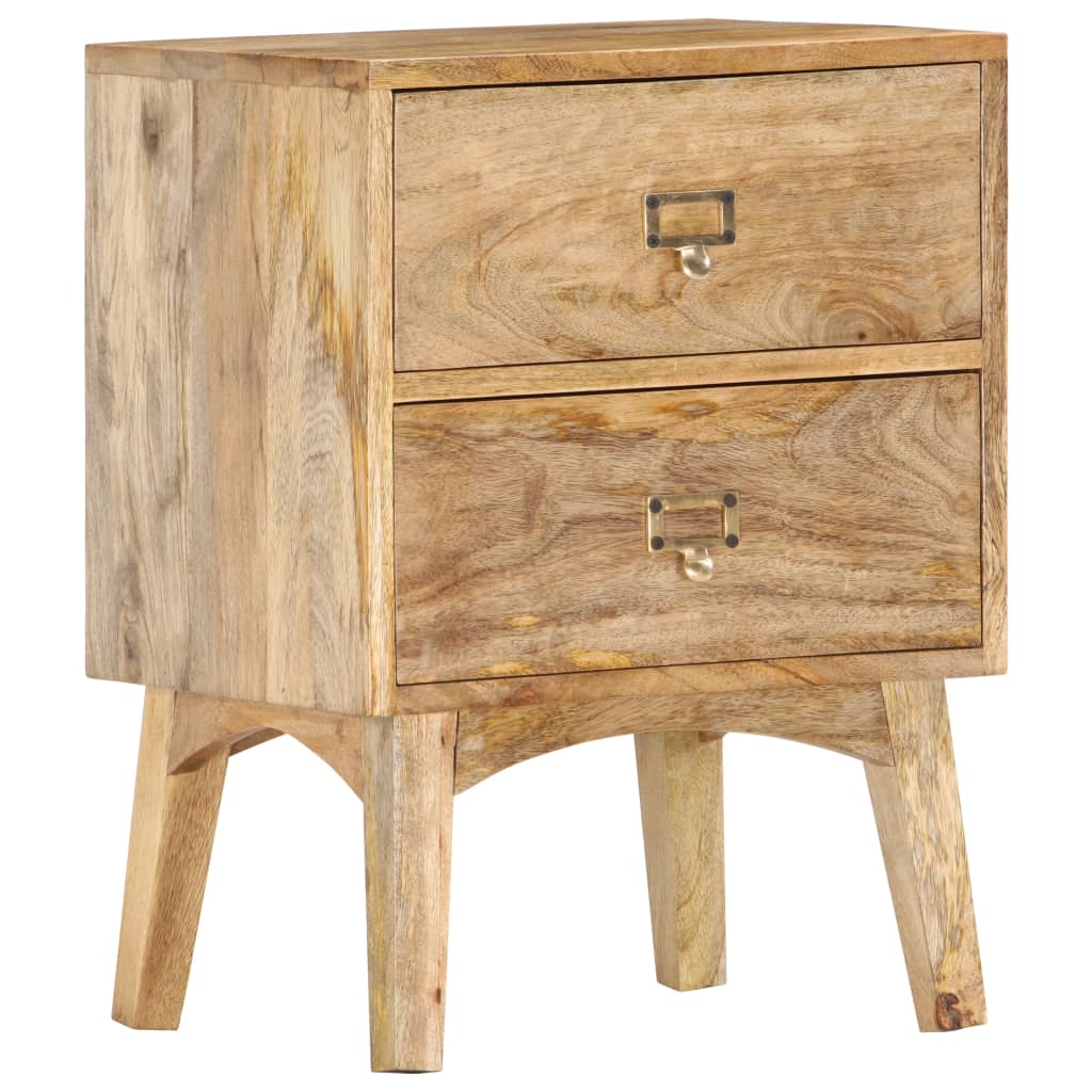 Table de chevet 40x35x55 cm Bois de manguier solide - XIOS