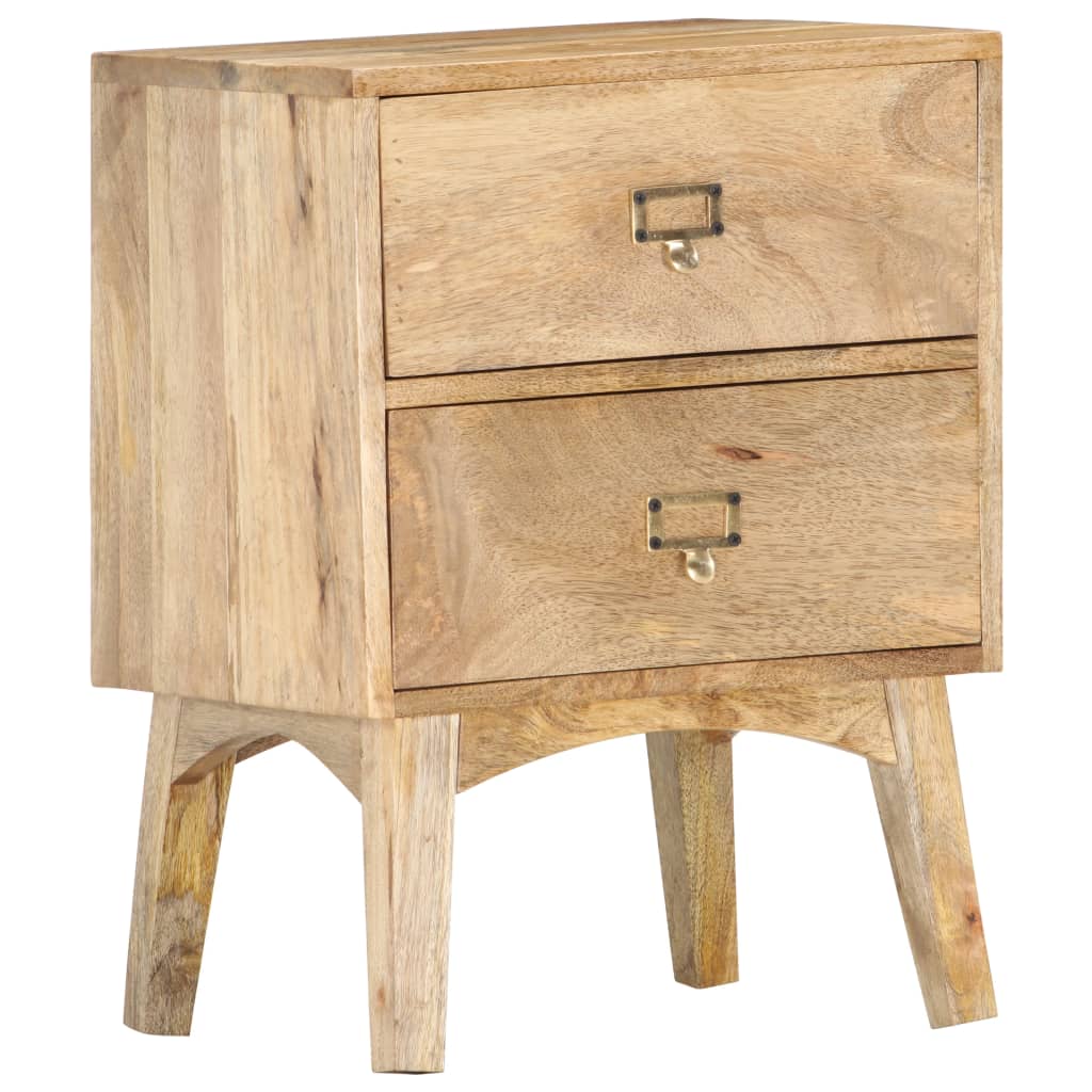 Table de chevet 40x35x55 cm Bois de manguier solide - XIOS