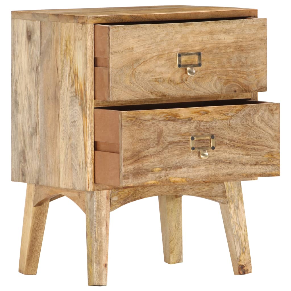 Table de chevet 40x35x55 cm Bois de manguier solide - XIOS