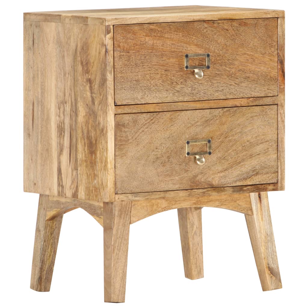 Table de chevet 40x35x55 cm Bois de manguier solide - XIOS