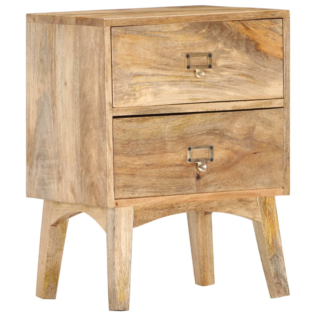 Table de chevet 40x35x55 cm Bois de manguier solide - XIOS