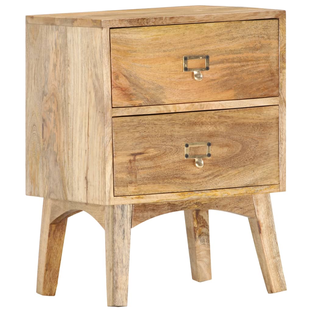 Table de chevet 40x35x55 cm Bois de manguier solide - XIOS