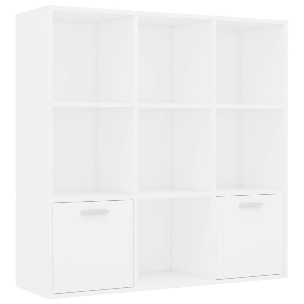 Bibliothèque Blanc 98x30x98 cm Bois d’ingénierie - XIOS